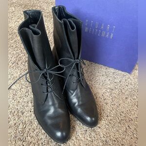 Stuart Weitzman Stepin Black Vecchio Nappa 8M